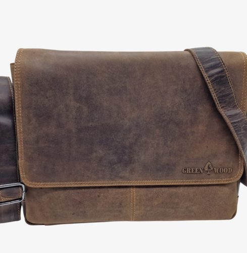 Férfi oldaltáska bivalybőrből