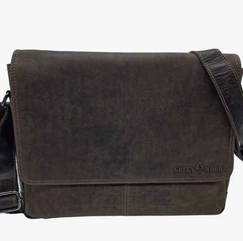 Férfi oldaltáska bivalybőrből