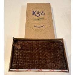 Fonott női bőr pénztárca 